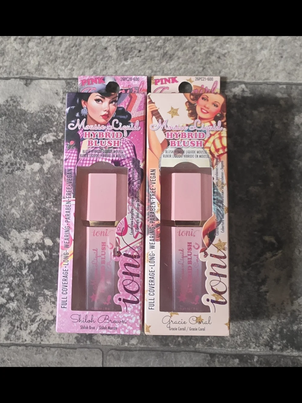 Ioni Hybrid Liquid Blush - Shiloh Brown & Gracie Coral BNIB